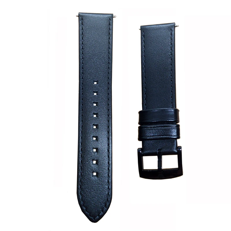 Para armani pulseira de couro genuíno compatível com ar1732/1733/1730 cinta para masculino couro de vaca preto watbands 20mm 22mm