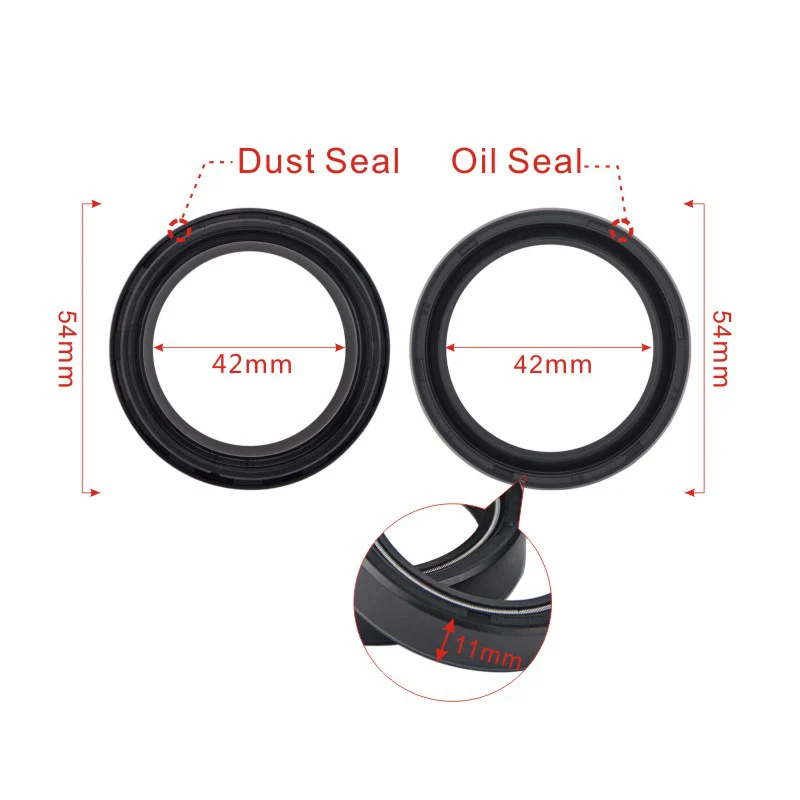 

42x54x11 Front Shock Absorber Fork Oil Seal Dust Cover for HONDA CB900 CBR954 CBR600 F4 VFR800 RVT1000 R VFR800 800 900 1000 cc