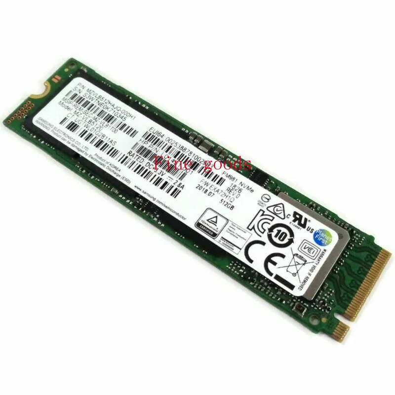 

Новый оригинальный для SAMSUNG NVMe M.2 PCIe 512GB PM981 SSD-накопитель