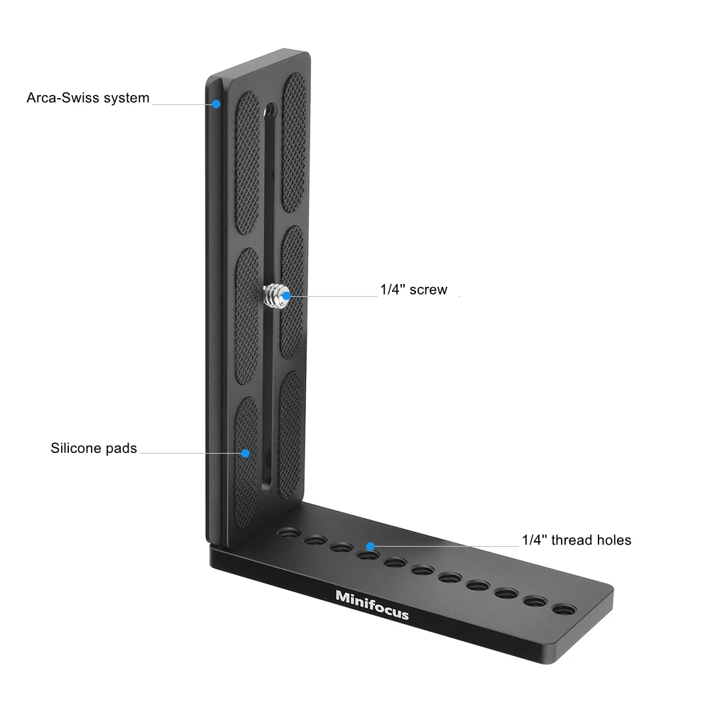 Universal L Bracket Vertical Plate Support Holder for DJI Ronin S SC Zhiyun Crane 2 Moza Air 2 Feiyu Gimbal Video Camera DSLR