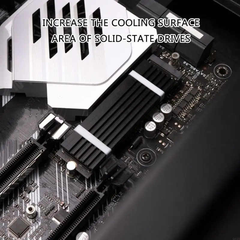Q84A Усовершенствованный охлаждающий раствор для M.2 NVME SSD Heatsink Верхняя теплопередача