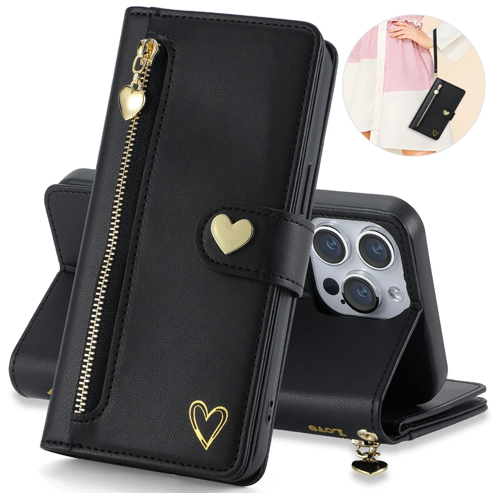 Zipper Wallet Leath…