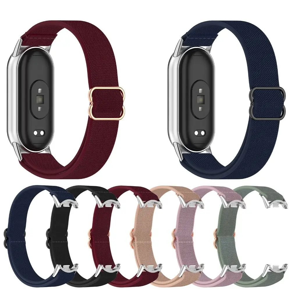 New Replacement Elastic Nylon Band Comfortable Adjustable Wristband Soft Bracelet for Xiaomi Band 9/8 Smart Band Accessories