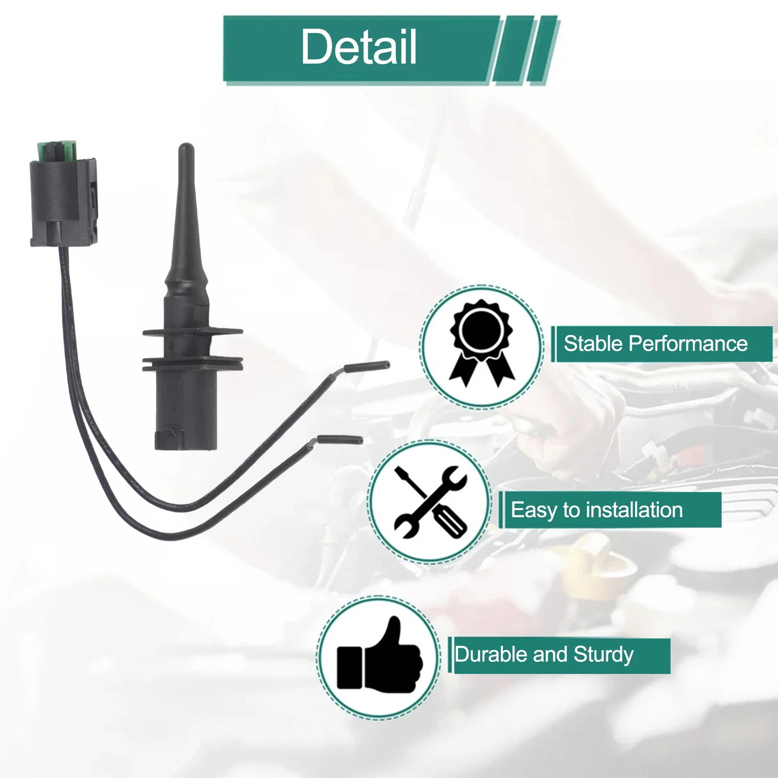 Ambient Temp Sensor Kit For BMW 745Li 2002-2005 FOR 650i 2006-2010 FOR 550i GT XDrive 2010-2011 FOR 535i 2008-2011 FOR 335i 2007