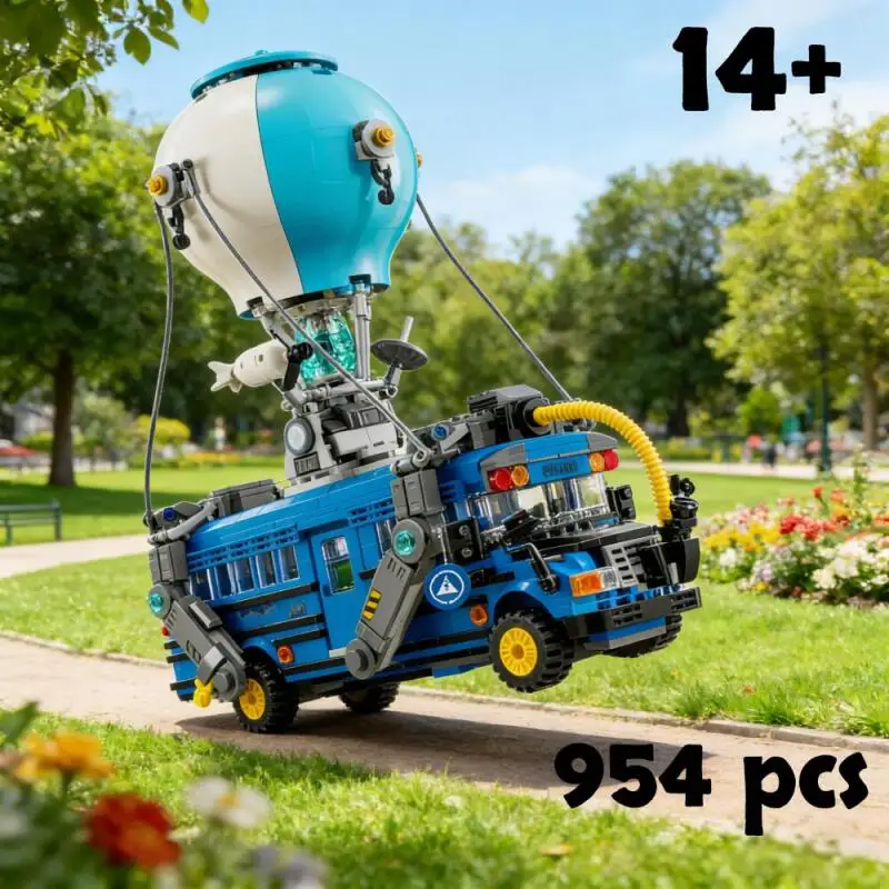 

2026 NEW Battle Bus Building Blocks Bricks Model Set MOC 77073 Compatible With Particles Suitable For Birthday Christmas Gifts