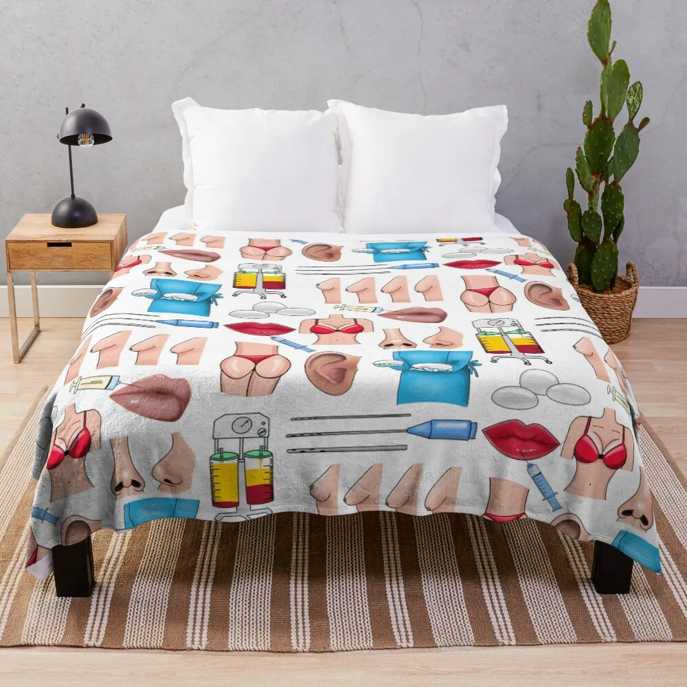 

Plastic surgery Throw Blanket Hair warm for winter Thermals For Travel Decorative Sofas Blankets