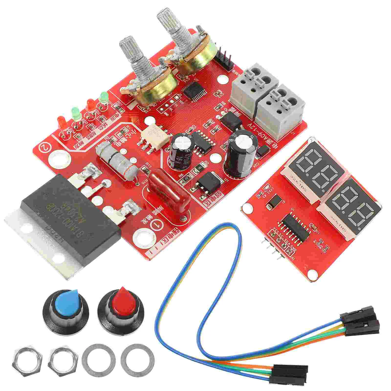 Display digital diy placa controladora painel soldador de ponto pcb circuito máquina de solda tempo corrente