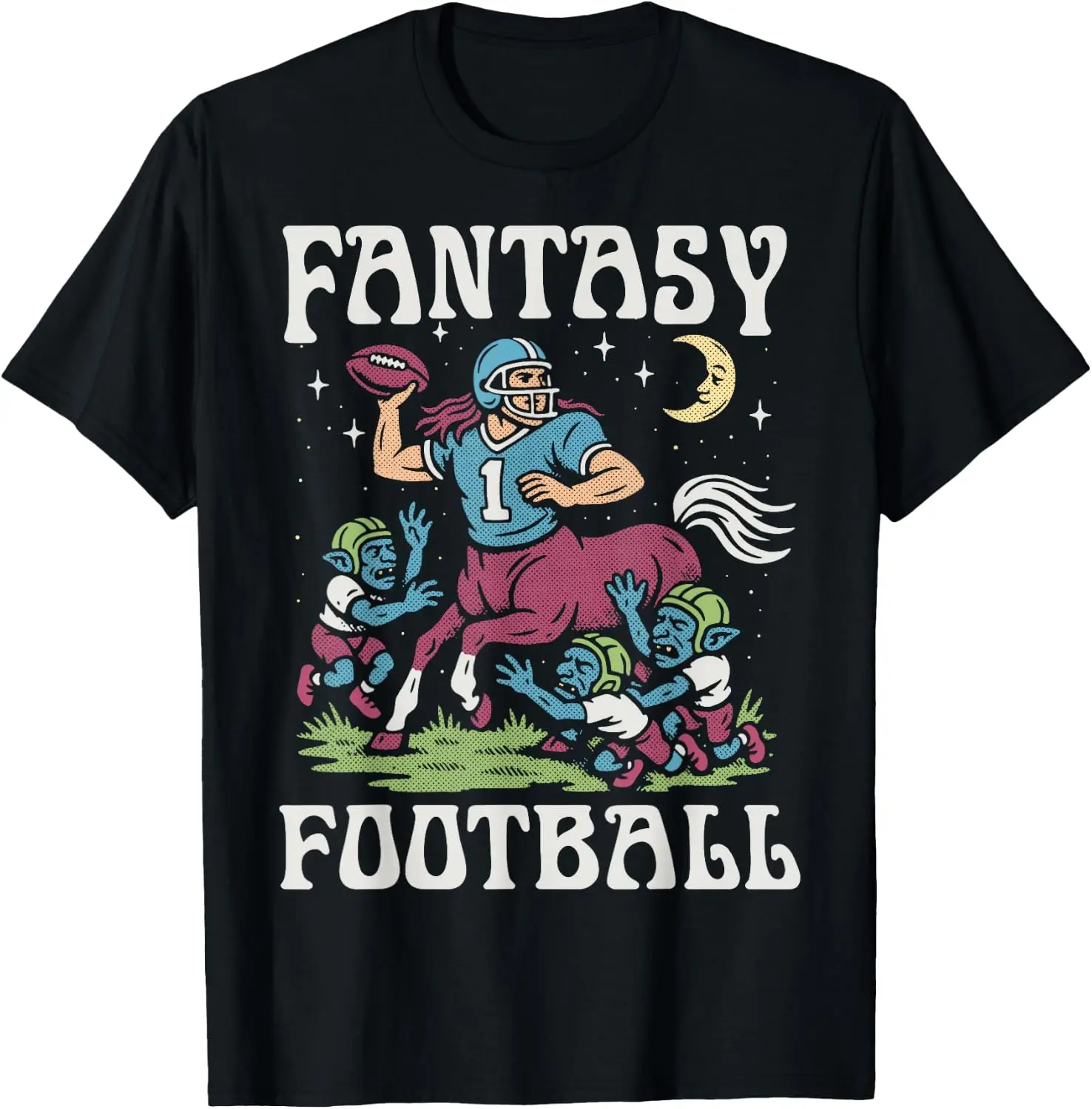 Fantasy Football Centaur V. Goblins Player Literal Dad Joke T-Shirt