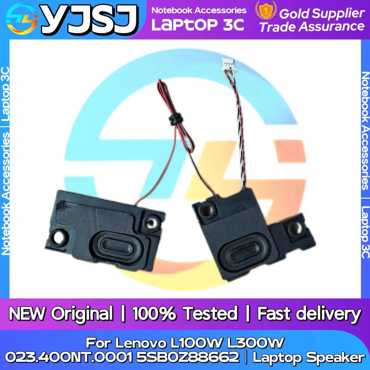 

Новый оригинальный аудиодинамик для ноутбука Lenovo L100W L300W, встроенный динамик, звуковой сигнал 023.400NT.0001 5SB0Z88662
