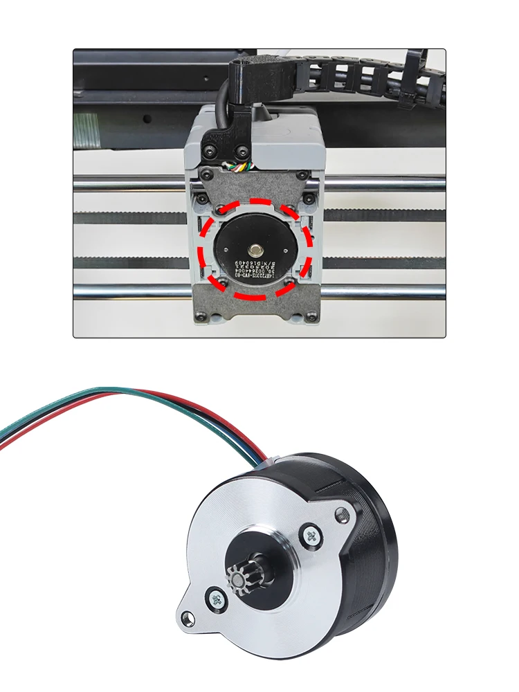 Silnik krokowy ekstrudera Flashforge Adventurer 5M, odporny na wysokie temperatury i cichy, do części drukarek 3D. — zdjęcie produktu 7