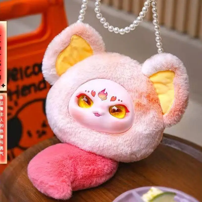 

Плюшевая сумка-мессенджер Star Brand Dream Girl с виниловым лицом куклы, жемчужной цепочкой, в закрытой упаковке, изысканный подарок для девочек