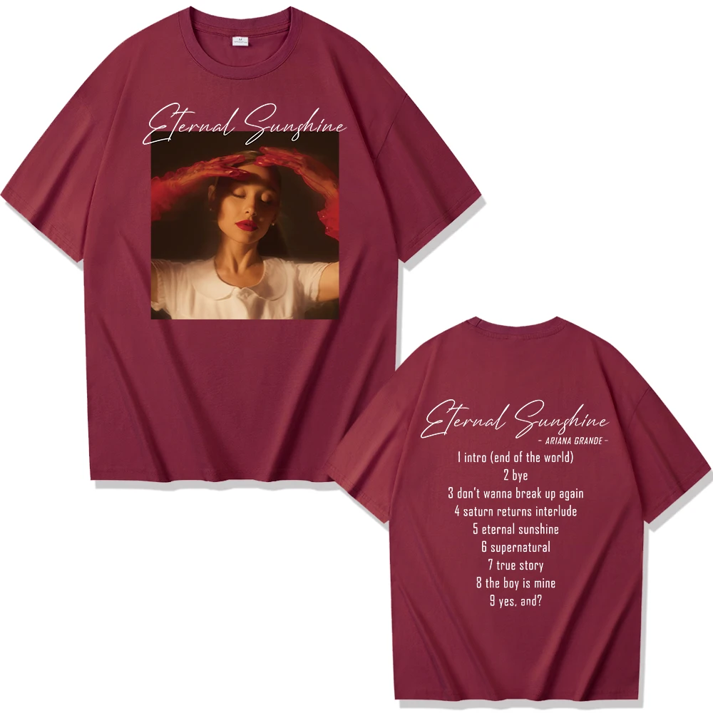 Ariana Grande Eternal Sunshine 2024 T-Shirts Summer Shirts Short Sleeve Man Woman Fans Gift Unisex