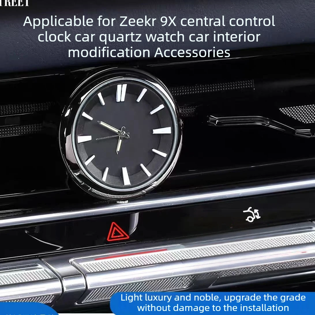 Applicable for Zeekr 9X 2026 Central Control Clock Car Quartz Watch Car Interior Modification Accessories