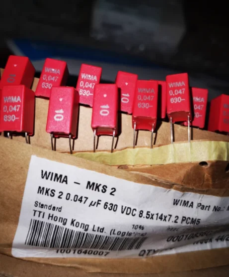 20pcs/lot original German WIMA MKS2 0.047UF 630VDC 8.5X14X7.2mm P:5mm Audio film capacitors free shipping