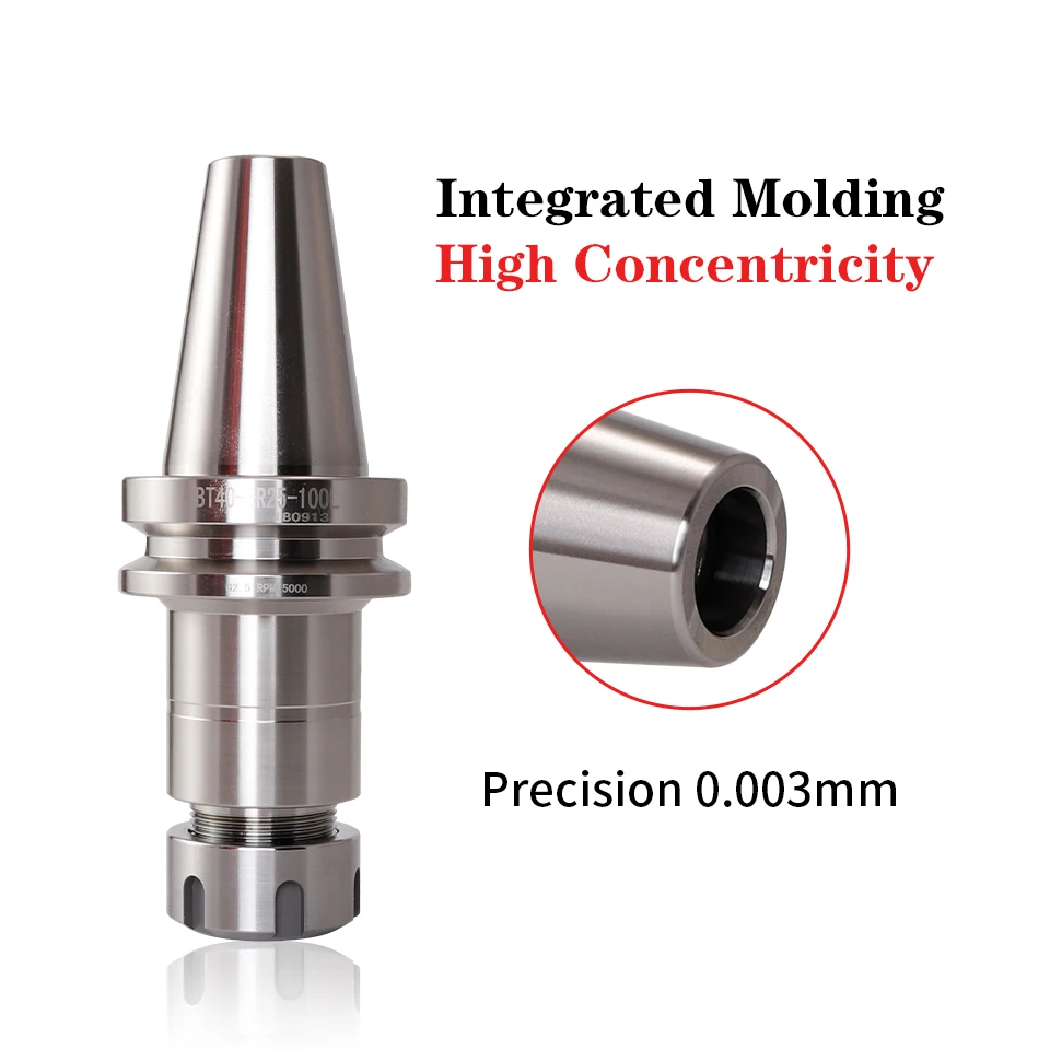 Precision 0.003 BT30 BT40 Pre-balanced BT-ER Collect Chuck ER16 ER20 ER25 ER32 70L 100L CNC Machining Center Spindle Tool Holder