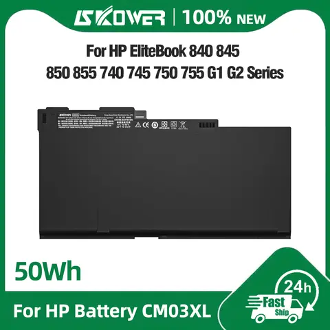 SKOWER 50Wh CM03XL Battery for HP EliteBook 740 745 750 755 840 845 850 855 G1 G2 ZBook 14 15u HSTNN-DB4Q HSTNN-LB4R CO06XL