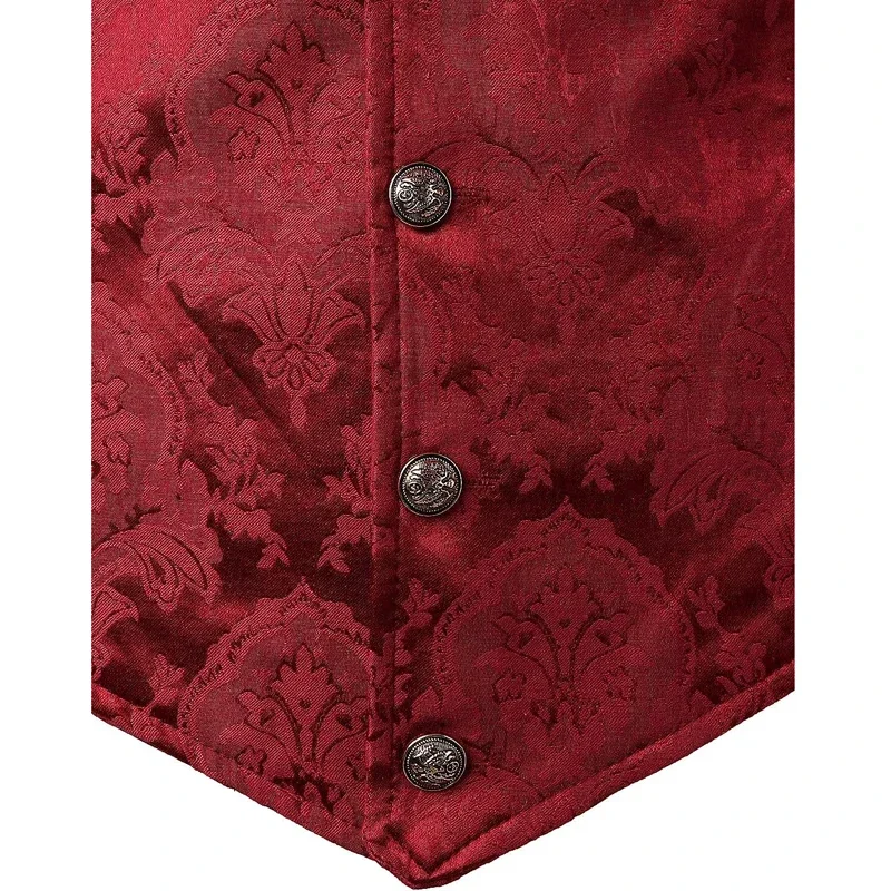 Готический мужской викторианский костюм, жилет, стимпанк, готический жилет, мужской повседневный жилет в стиле панк, Хэллоуин, сценический костюм для косплея