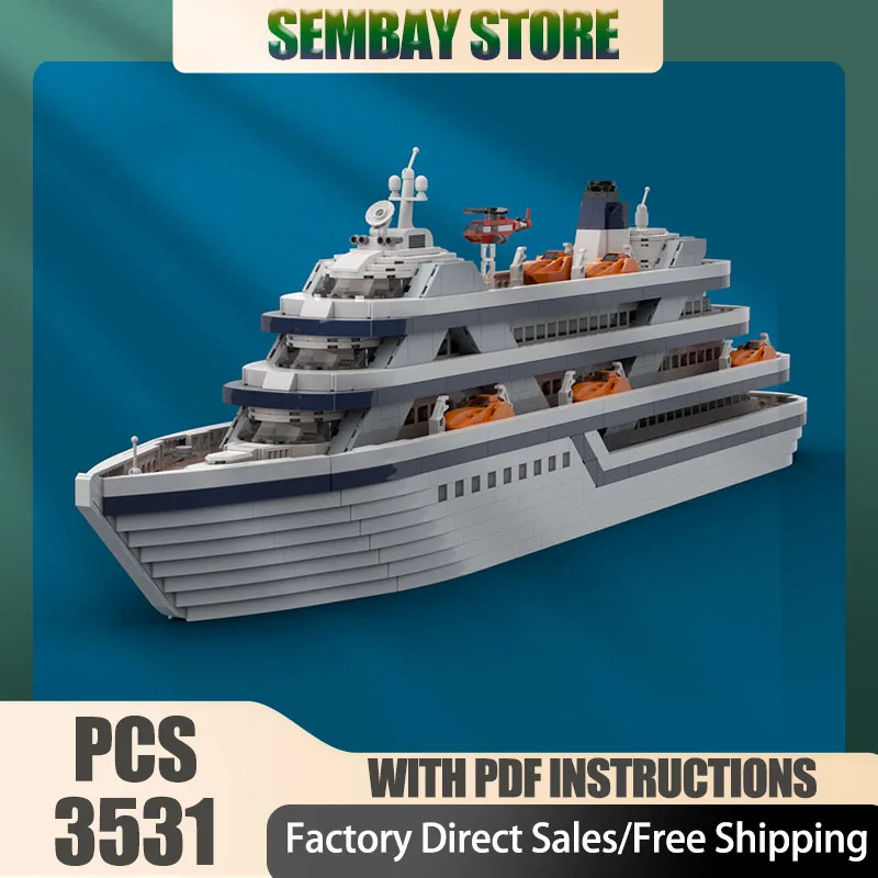 

Модель военного корабля Moc, строительные кирпичи, модульная пассажирская модель из микромасштаба, технологические блоки, рождественские игрушки «сделай сам», строительный подарок