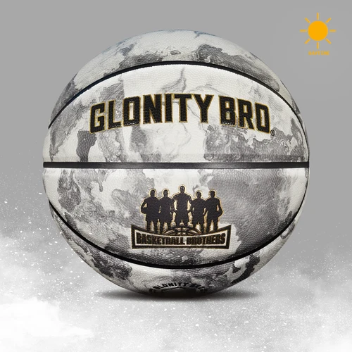 Imagen 2 del producto Baloncesto verde luminoso para niño y niña, tamaño estándar 5,6,7, cuero compuesto de Pu suave, pelota brillante para exteriores, juego de uso nocturno