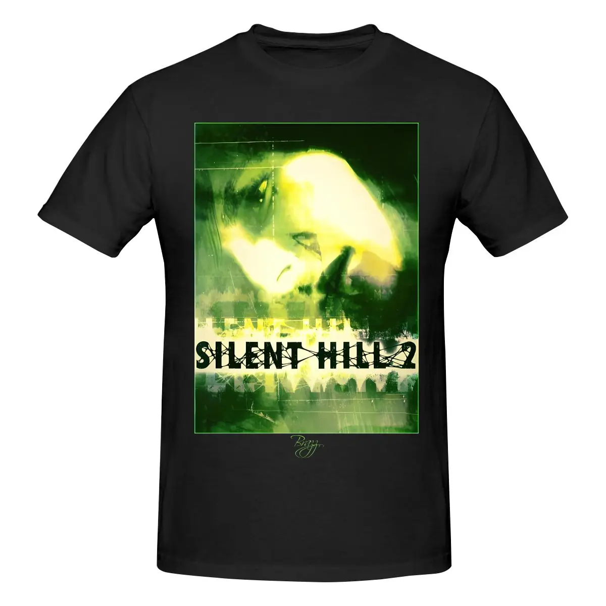 Camiseta divertida con estampado de Silent Hill 2 - Ps2, caja original (cubierta verde), camiseta estampada para hombre, camiseta unisex