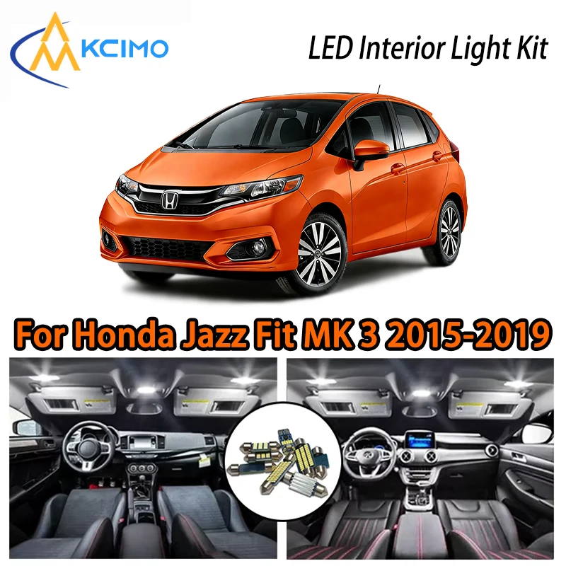 

KCIMO For Honda Jazz Fit MK 3 2015-2019 Premium LED Interior Kit - 2 Colors , Quick Installation, Long-Lasting