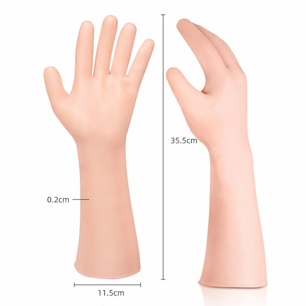 1 Pasang Sarung Tangan Gel Silikon Diperpanjang Sarung Tangan Pelembab Tangan Perawatan Spa Perawatan Kulit Mati Retak Pereda Nyeri