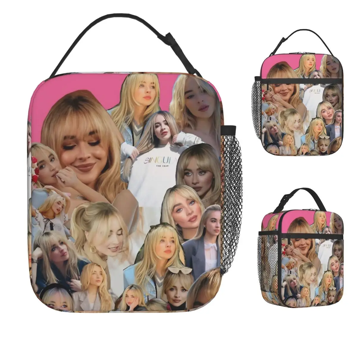

Сумка для обеда Sabrina Carpenter American Singer для ланча-бокса, повседневная рабочая сумка-холодильник, удобные водонепроницаемые термосумки-тоут