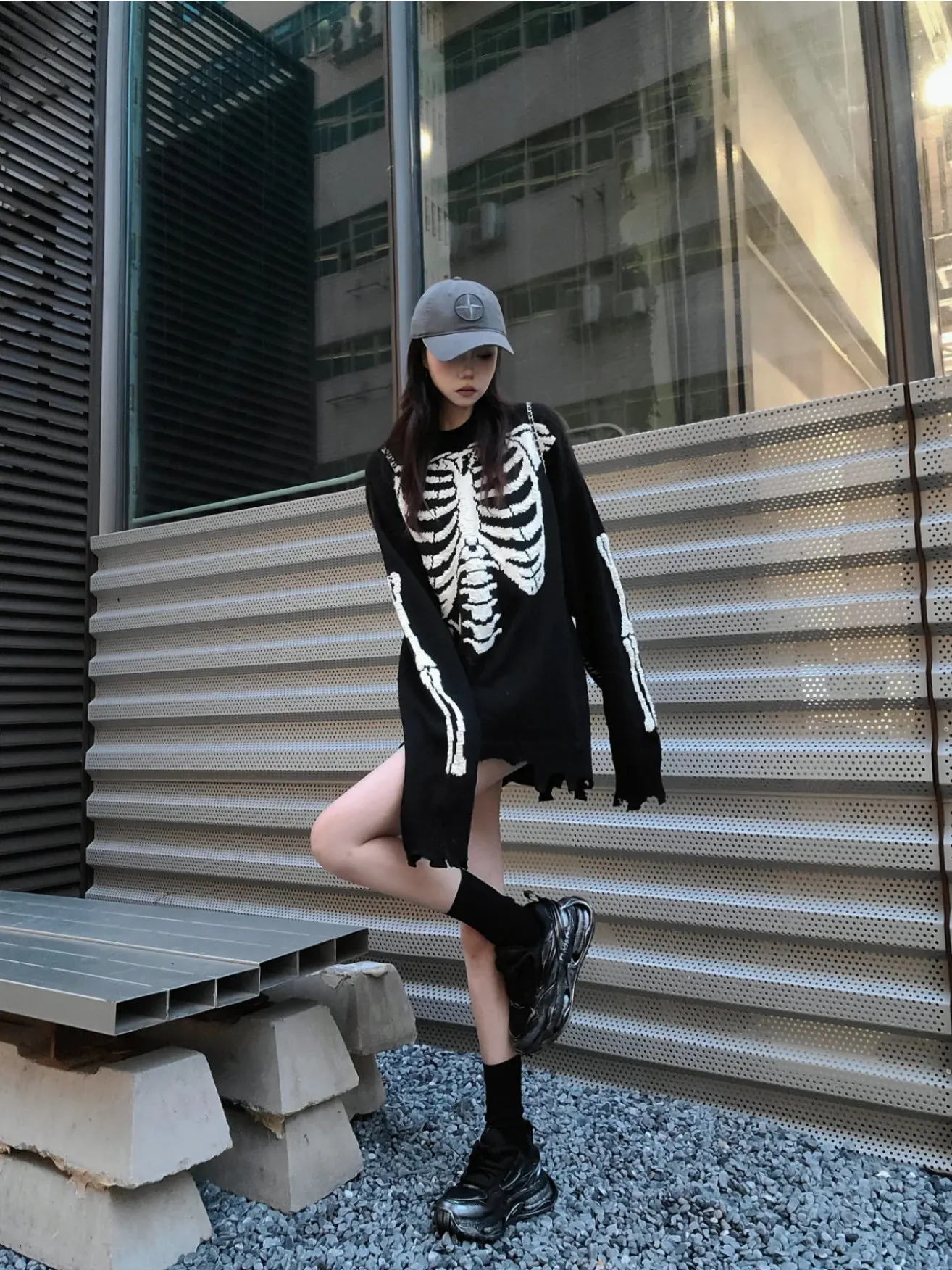 2026 سانت مايكل LONE-V العظام المكسورة المتعثرة الشارع الشهير خمر القطن عادية المتضخم الشتاء سترة البلوز هوديس