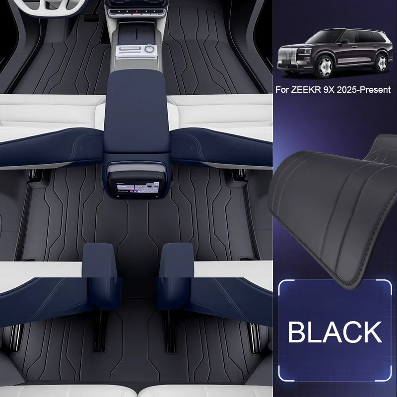 

For ZEEKR 9X 2025-Present Custom Nappa Leather Anti-Slip Car Foot Protect Mat Auto Luxury Waterproof Floor Pad Accessory
