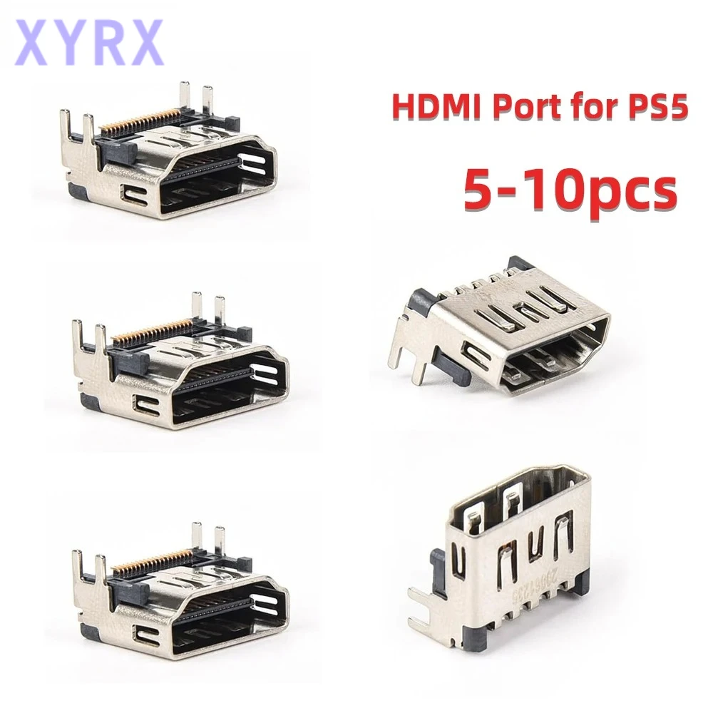 In spot 5/10pcs HDMI Port Replacement for PS5 Console Socket Interface Connector Original New Repair Part