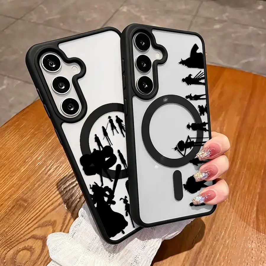 Japanese Anime Phone Case for Samsung Galaxy A57 A37 A16 A15 A35 A26 A17 A54 A56 A25 F17 A55 A36 A27 M17 Magnetic Cover