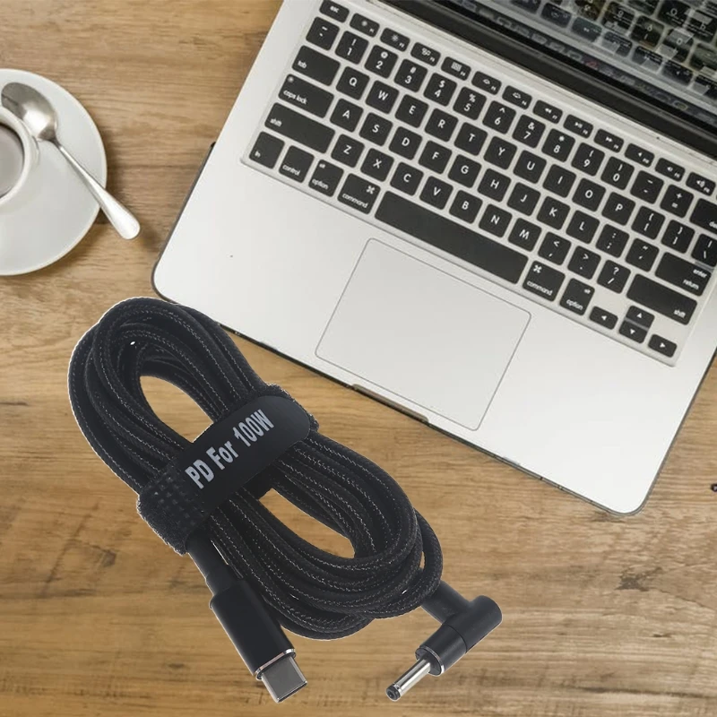 Usb tipo c USB-C para dc 3.5x1.35mm plugue de alimentação pd cabo de carregamento