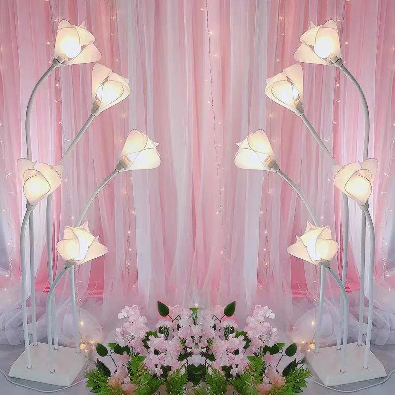 HVAYI-Wedding Backdrop Props, Round Bead, Flower Bud, Lighting Decor, Party Venue Layout, Arched Light, Background Adornment