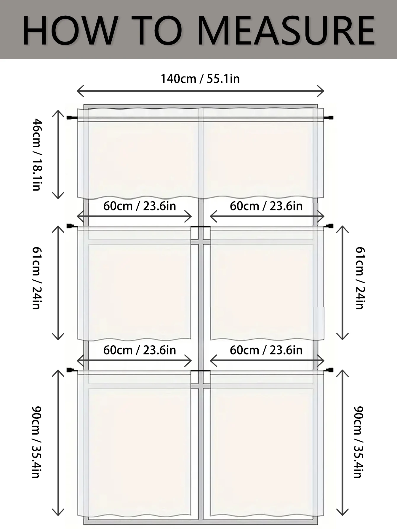 1pc Small Window Curtains for Bedroom Short Curtain for Bathroom Living Room, Leaves Print Through Rod Blackout Curtains (95%)