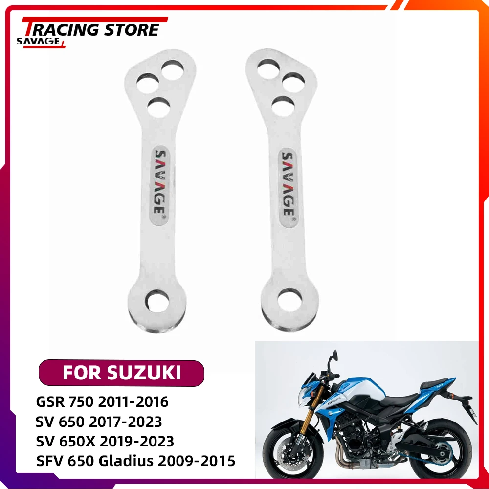 

For Suzuki GSR750 SV650 SV650X SFV650 Gladius Motorycle Rear Suspension Lowering Links Kit Cushion Lever Adjustable SV SFV 650