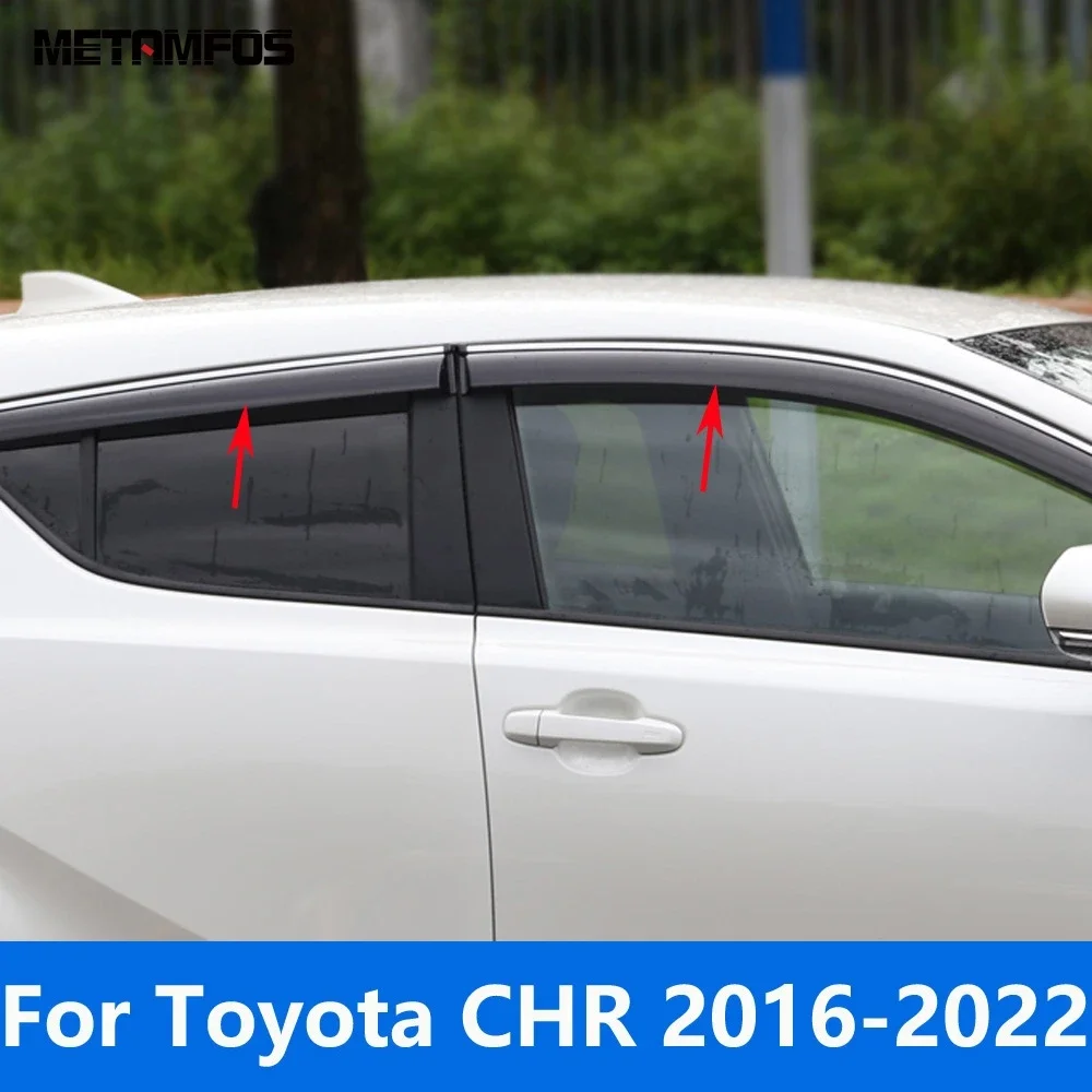 

For Toyota CHR C-HR 2016-2019 2020 2021 2022 Window Visor Wind Deflector Sun Shade Rain Guard Shield Awning Shelter Accessories