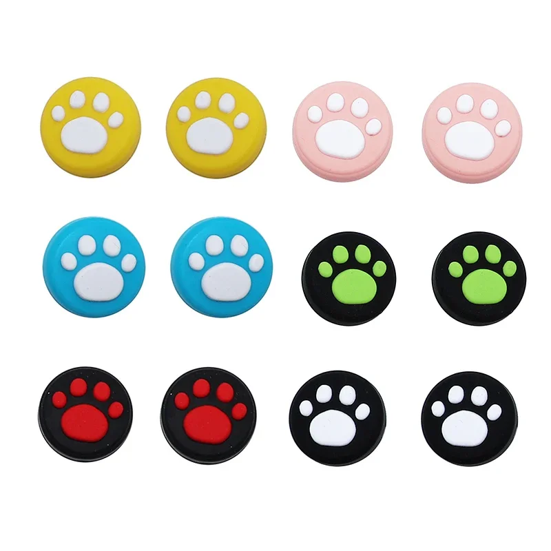 Lovely Cat Paw Thumb Stick Grip Cap Joystick Cover For Nintendo Switch NX Lite Oled Joy-Con Controller Gamepad Thumbstick Case