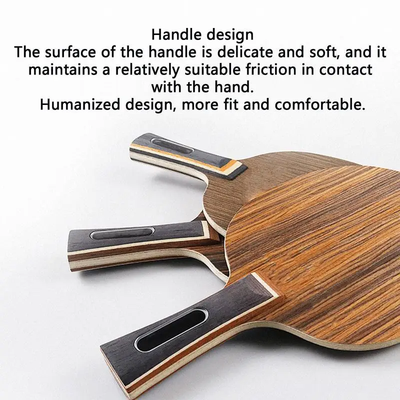 Table Tennis Racket Professional Sports Paddle For Adults Wooden Table Tennis Racket Professional Pickleball Racket Ergonomic