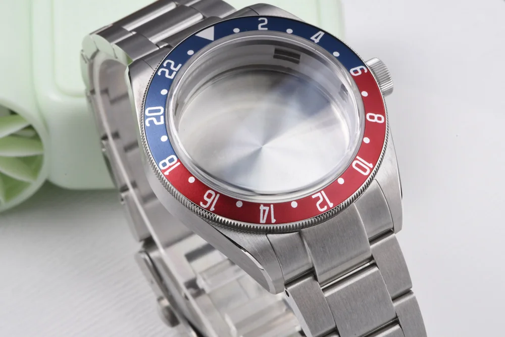 GMT-Uhrengehäuse, 200 m, 31,5 mm Zifferblatt, 316L-Edelstahl, Saphirglas, Taucheruhrengehäuse für NH34-Automatikwerk, Zubehör – Detail 12