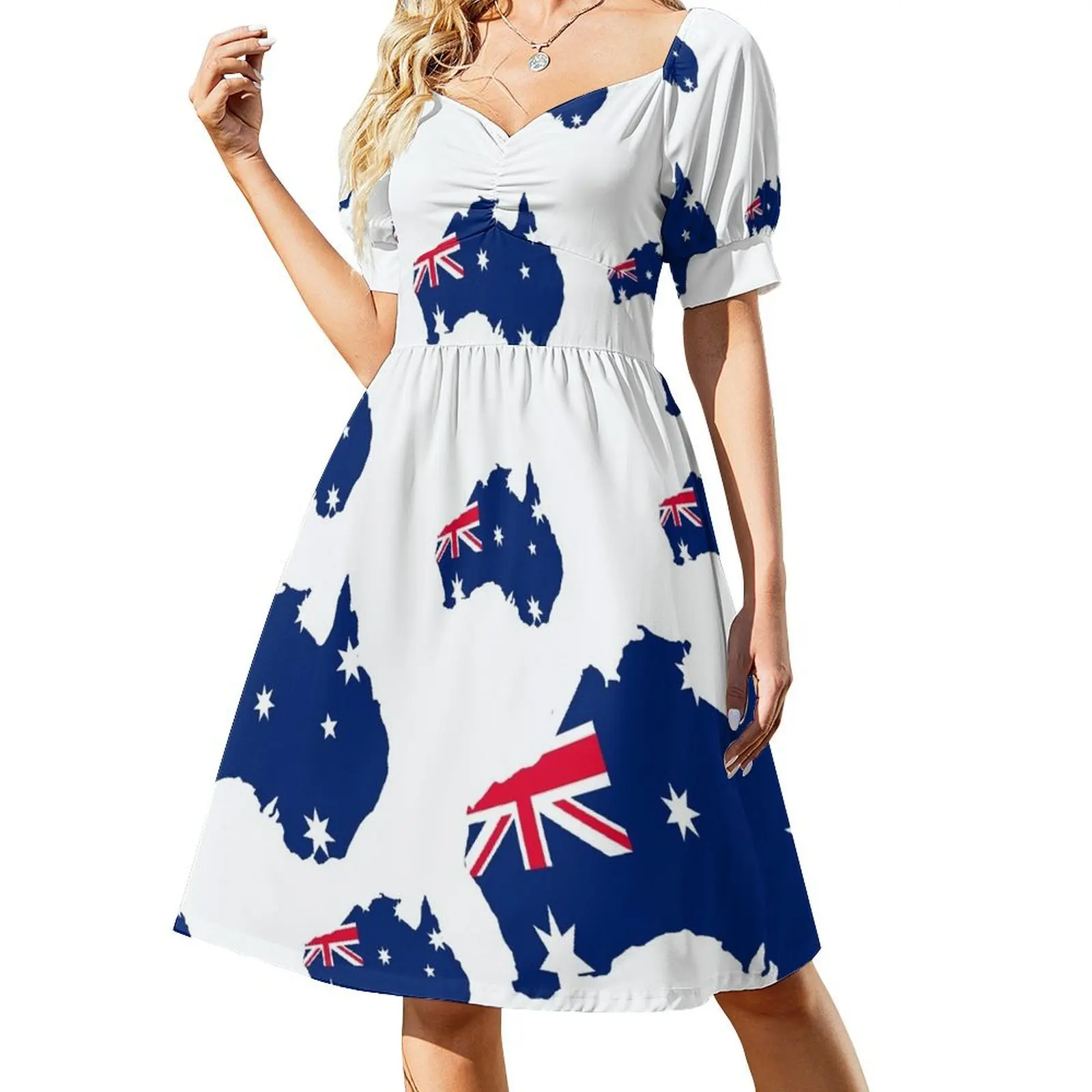 Australian flag (3) Short Sleeved Dress dress summer summer women's dress 2025 Womens dresses