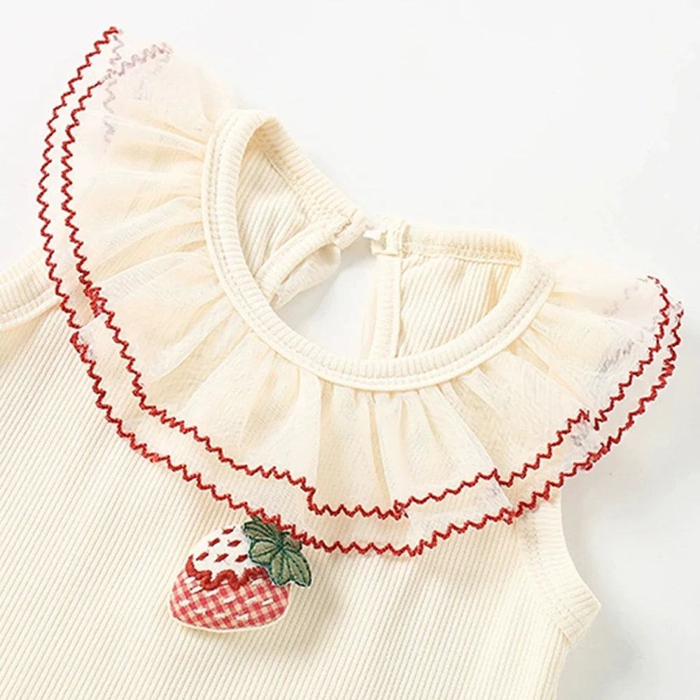 Summer toddler newborn baby girl's clothes outfits sets T-shirt top plaid skirt suits for infant girl's cloth 1st birthday sets