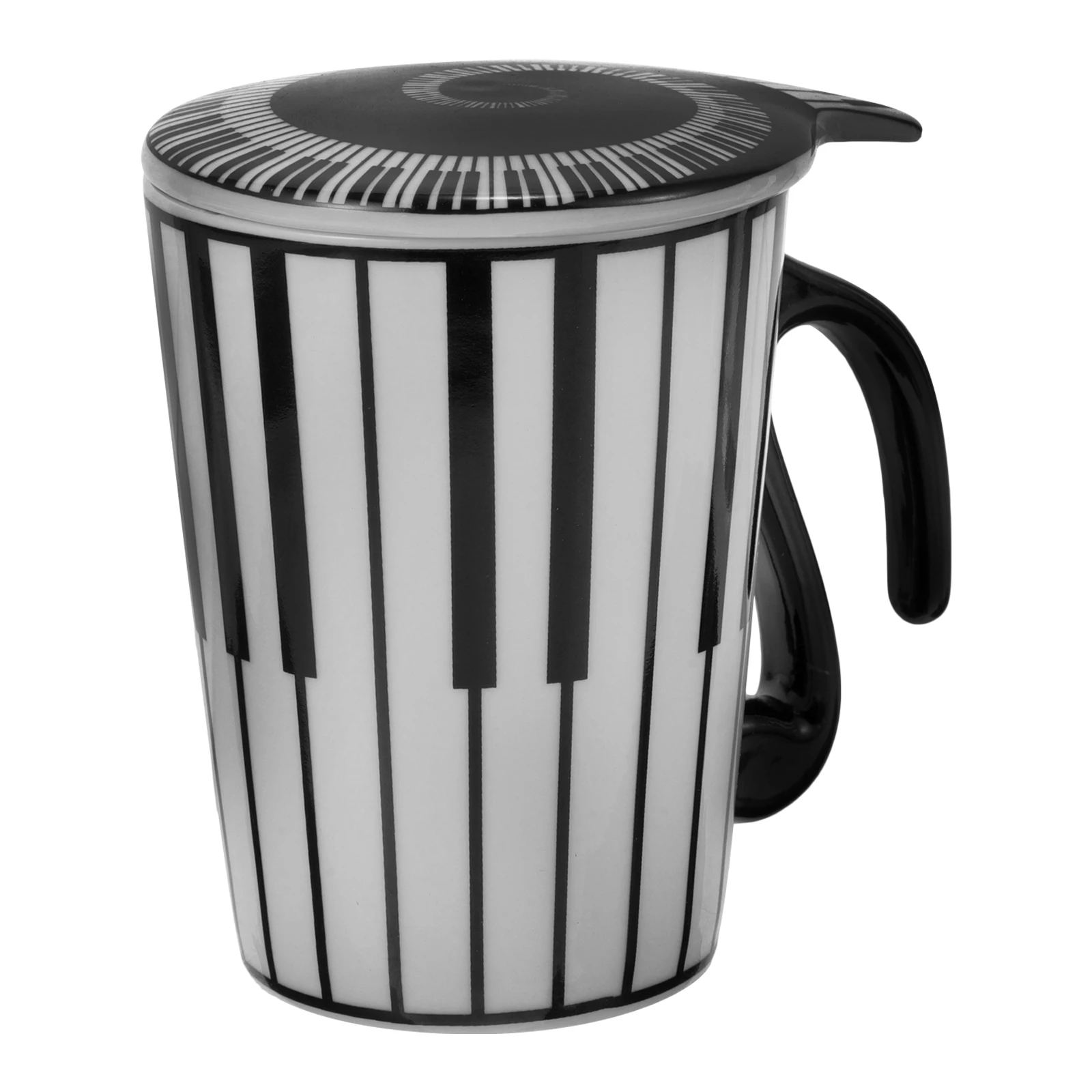 

Household Reusable Ceramic Coffee Cup Piano Key Mug Decorative Milk Mug Cartoon Animal Design Office Water Drinking Cup