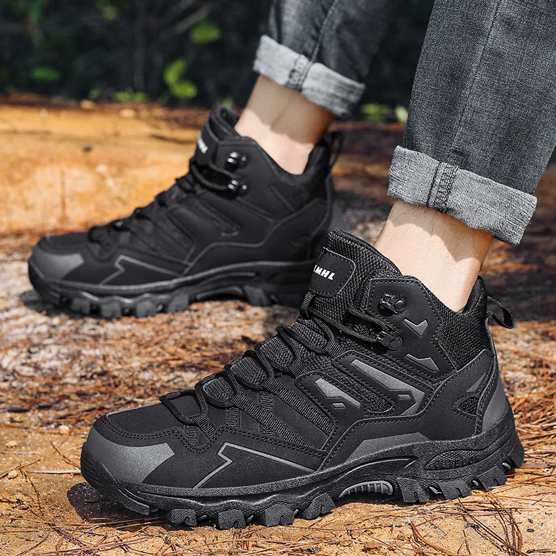 

New Hiking Shoes Unisex Outdoor Hiking Sports Shoes Camping Boots Ladies Waterproof Walking Shoes Non-slip Hiking Ankle Boots