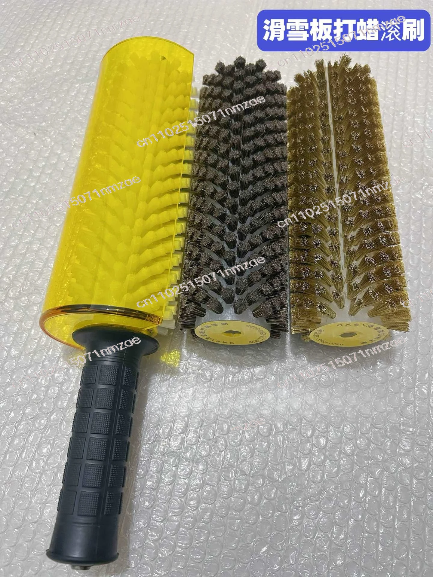 ski-brush-ski-snowboard-waxing-electric-roller-brush-nylon-horse-hair-brush-copper-wire-roller-brush-set