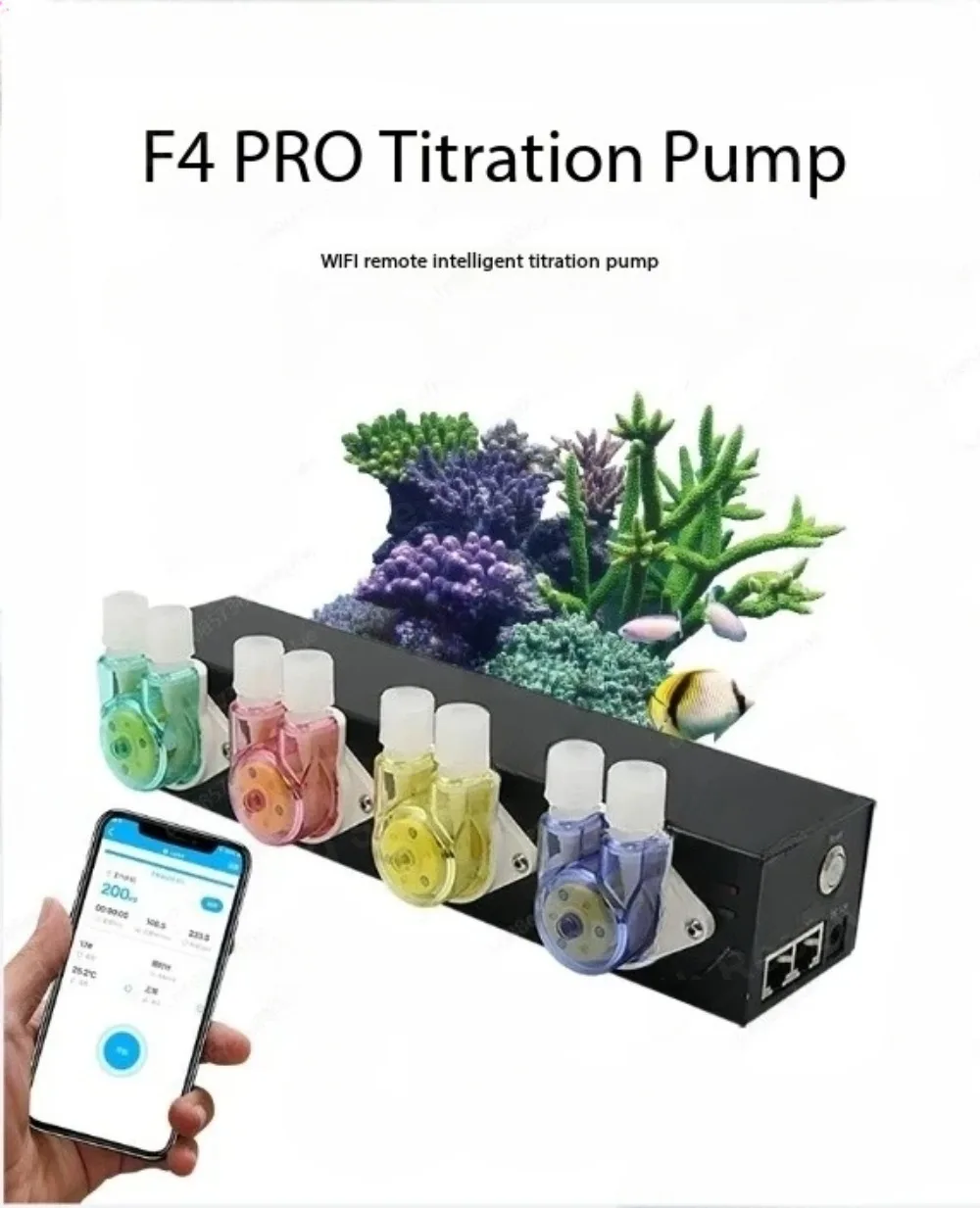 

Titration Pump Seawater Fish Tank Titration System Peristaltic Pump Automatic Pump F4 Pro Aquarium Accessories