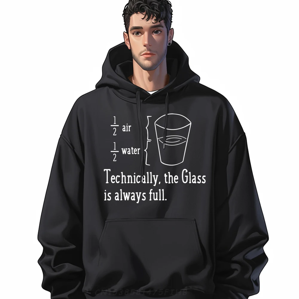 

Technically The Glass Is Always Full Funny Science Grpahic Tee Unisex Mens Gifts Christmas Sweater