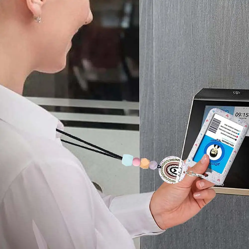 탈착식 안전 버클이 있는 개폐식 배지 거치대, 다목적 배지 거치대, 비즈니스 사무실 학교 카드홀더 거치대 적합