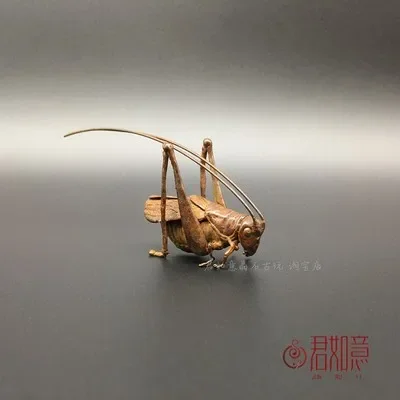 Exquisite Pure Copper Cricket Simulation Ornament