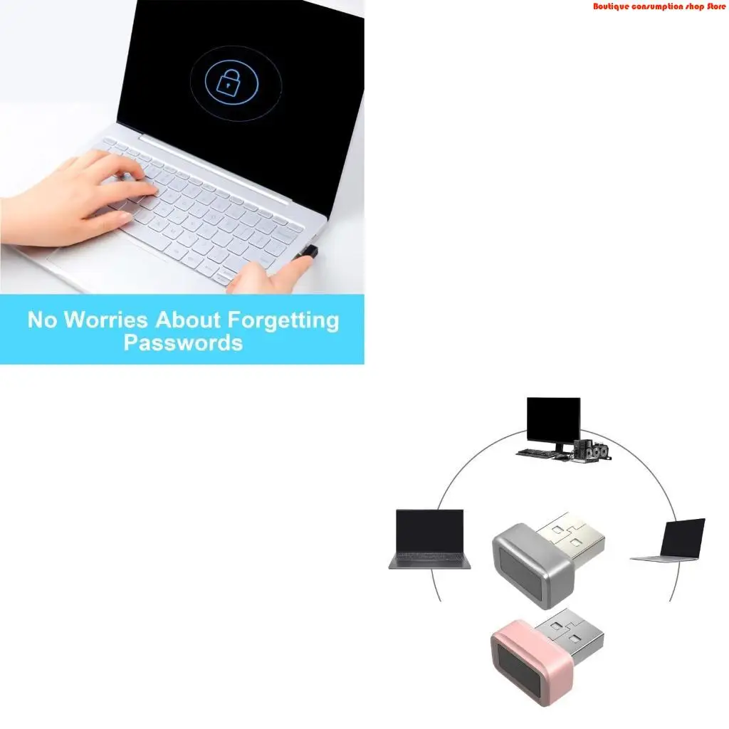 L9NA USB Fingerprint Reader Multiple Language Support for Window10/11 Computer