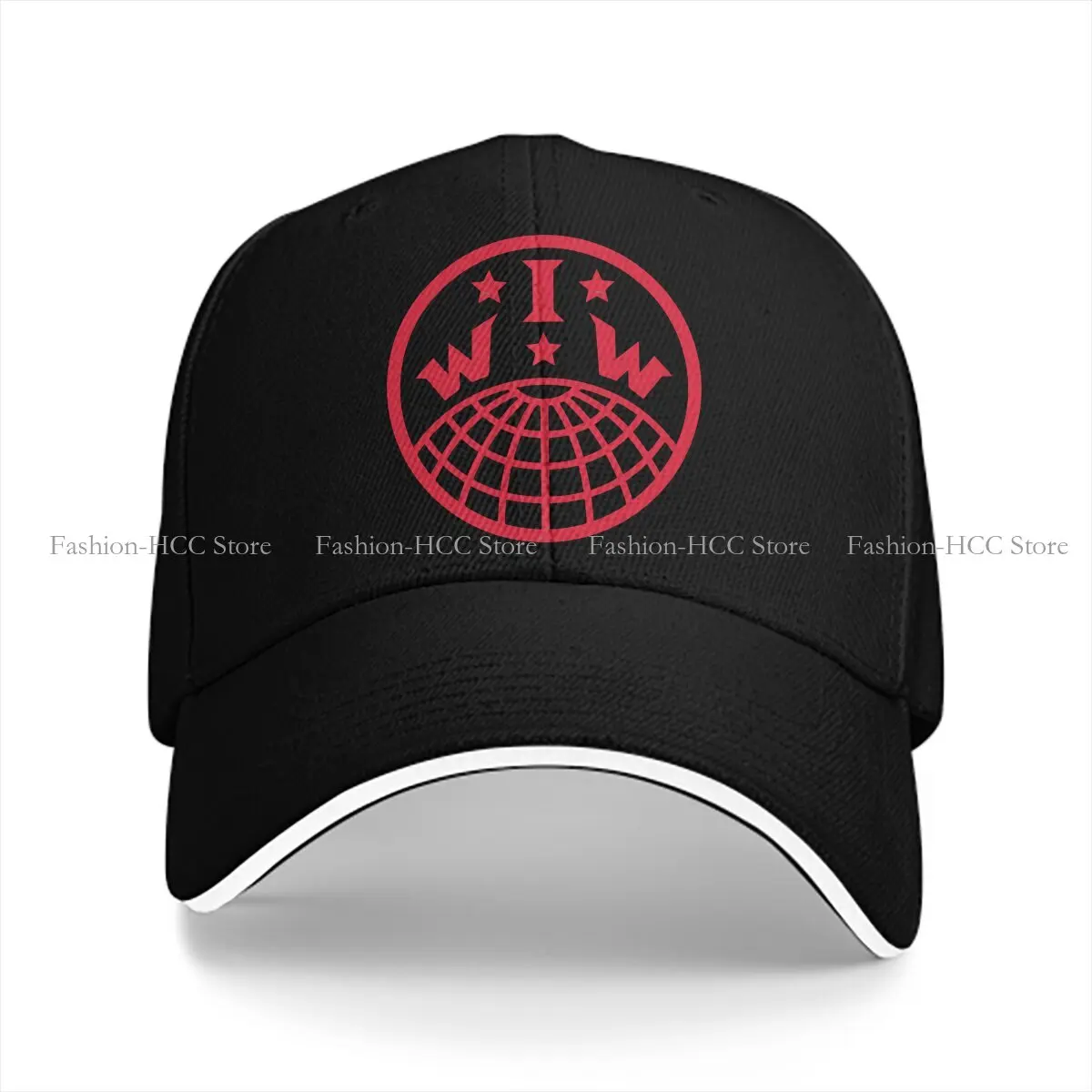 Cross Multicolor Hat Peaked Cap IWW Industrial Workers Of The World Classic Personalized Visor Protection Hats